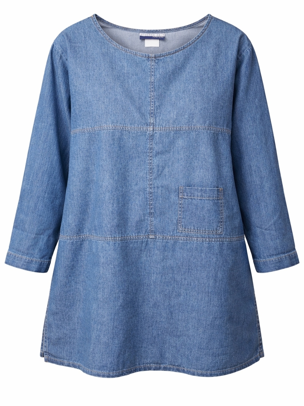 BEDFORD FAIR LIFESTYLES | Vintage USA‎ 90s Y2K Denim Shift Tunic Top Pocket | XL